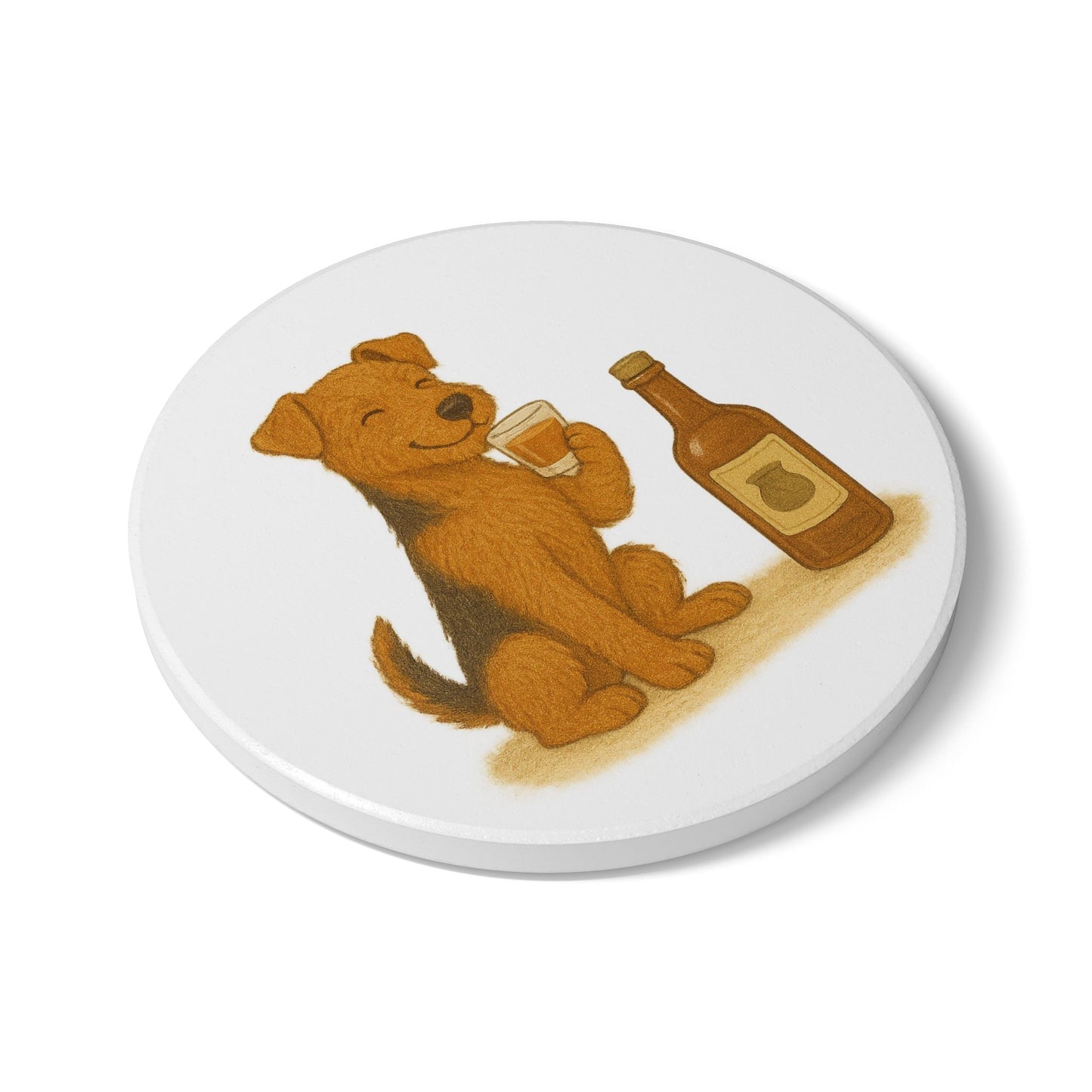 Welsh Terrier Ceramic Coaster