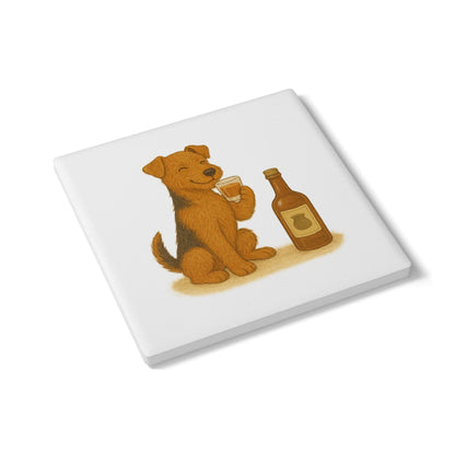 Welsh Terrier Ceramic Coaster