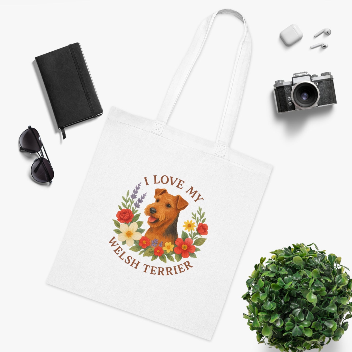 Welsh Terrier Tote Bag