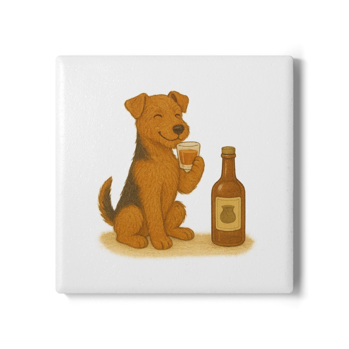 Welsh Terrier Ceramic Coaster