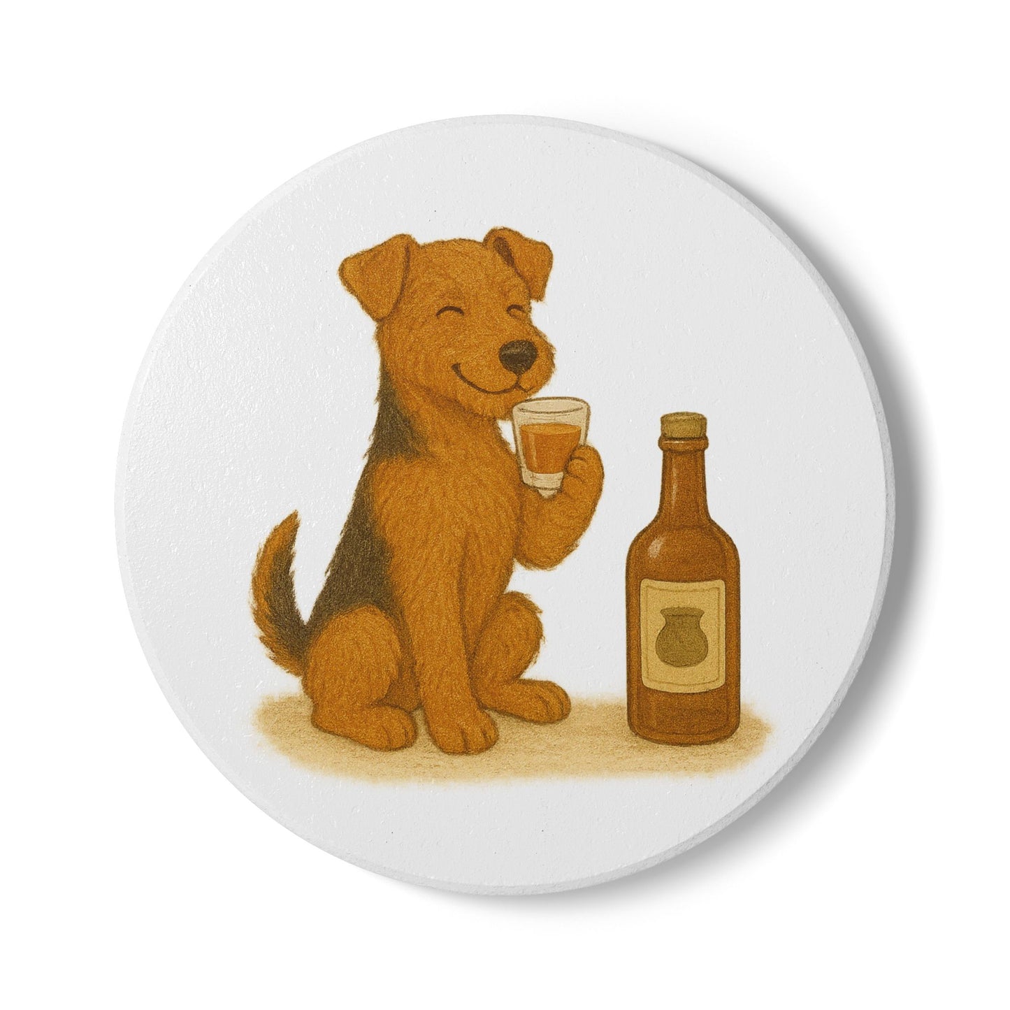 Welsh Terrier Ceramic Coaster