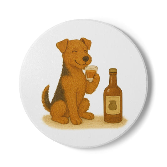 Welsh Terrier Ceramic Coaster