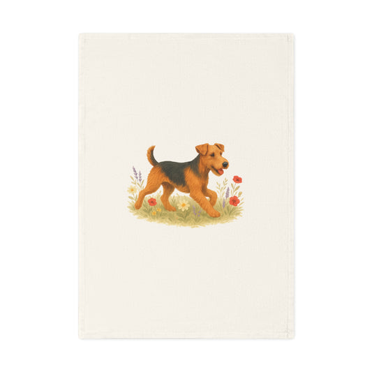 Welsh Terrier Cotton Tea Towel